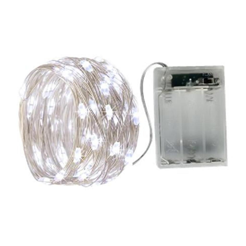 1 Pack Fairy Lights Battery Powered, 5m 50 LED String Lights for Bedroom Christmas Party Wedding Decorations