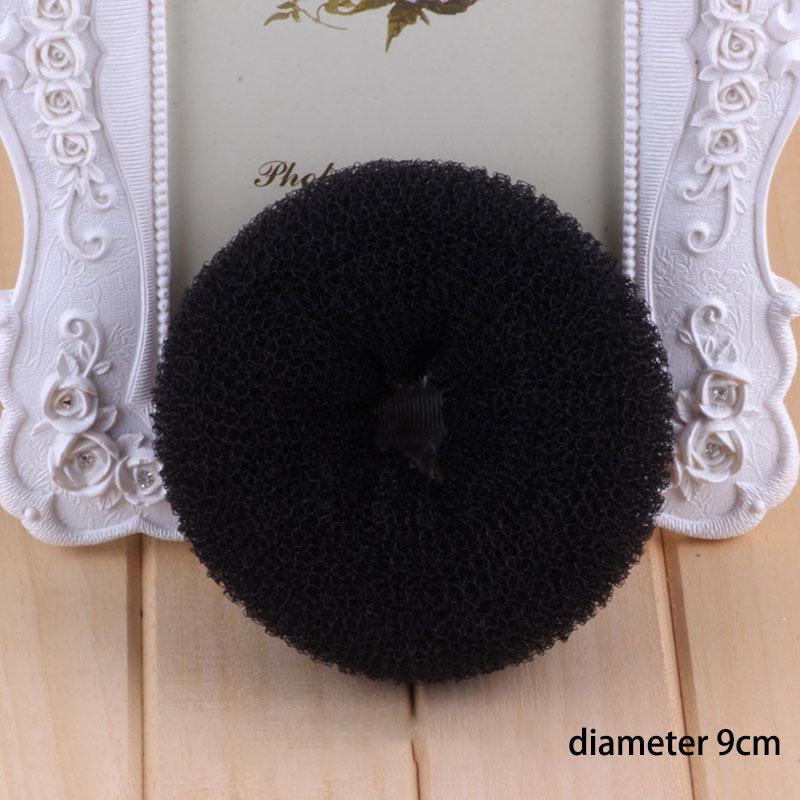 

Устройство для изготовления булочек для волос, синтетическая повязка на голову «сделай сам», губка для волос, инструменты для плетения пончиков 9CM чёрный