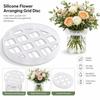 Plastic Flower Arrangement Grid Holder Sturdy Grid Design Keeps Stems Upright For Home Floral Decor Wedding Diy Projects