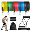 11Pcs/Set Durable TPE Tension Rope Set Anti-Break Pull Rope Set  Fitness Training