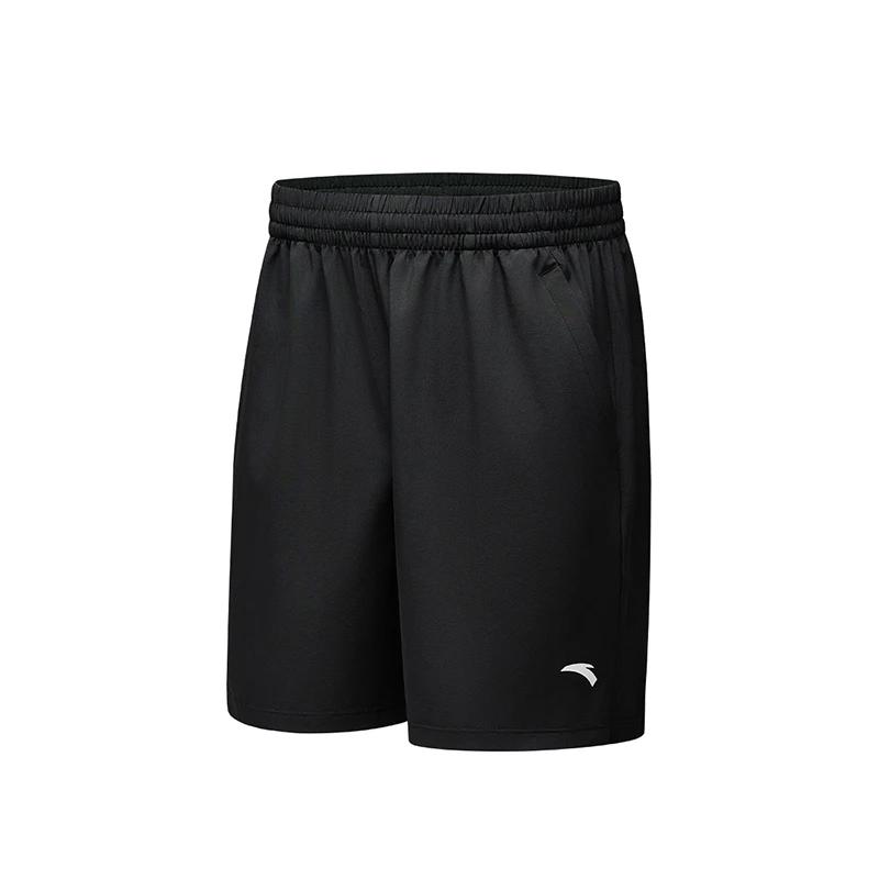 

Anta Mens Training Series Casual Simple Solid Color Comfortable Versatile Elastic Sports Shorts Men shorts 452520206-1 M