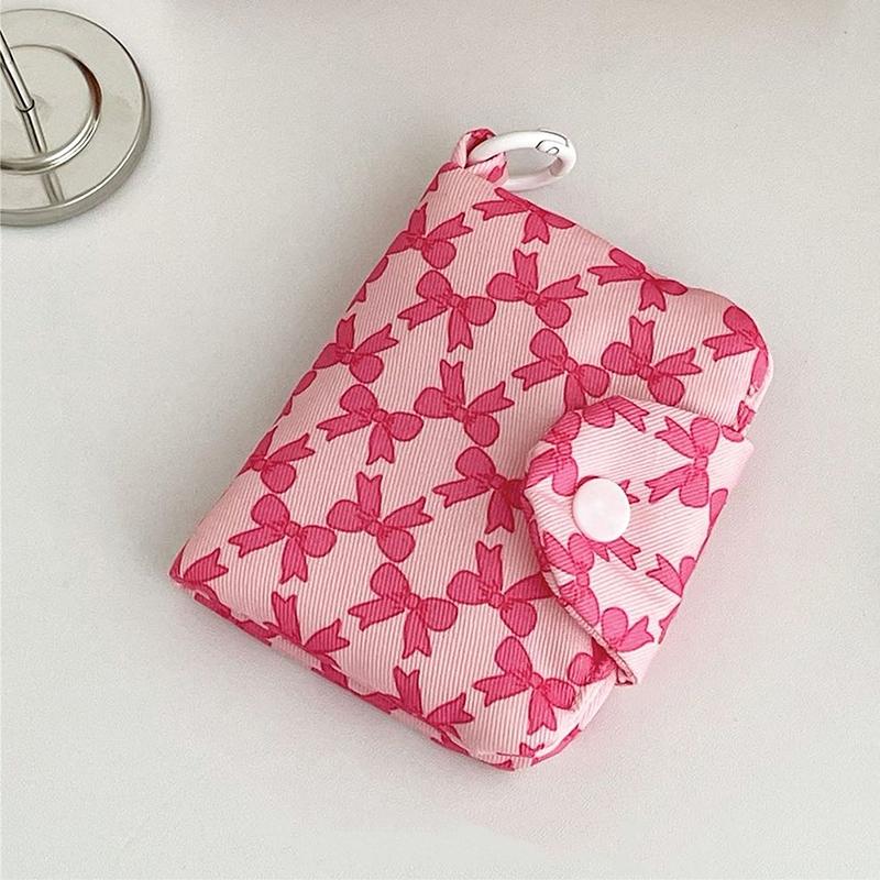 1PC Small Multi-Pocket Crossbody Bag Charm Keychain Cute Bunny Zipper Pouch Organizer Compact size 9.5x10cm
