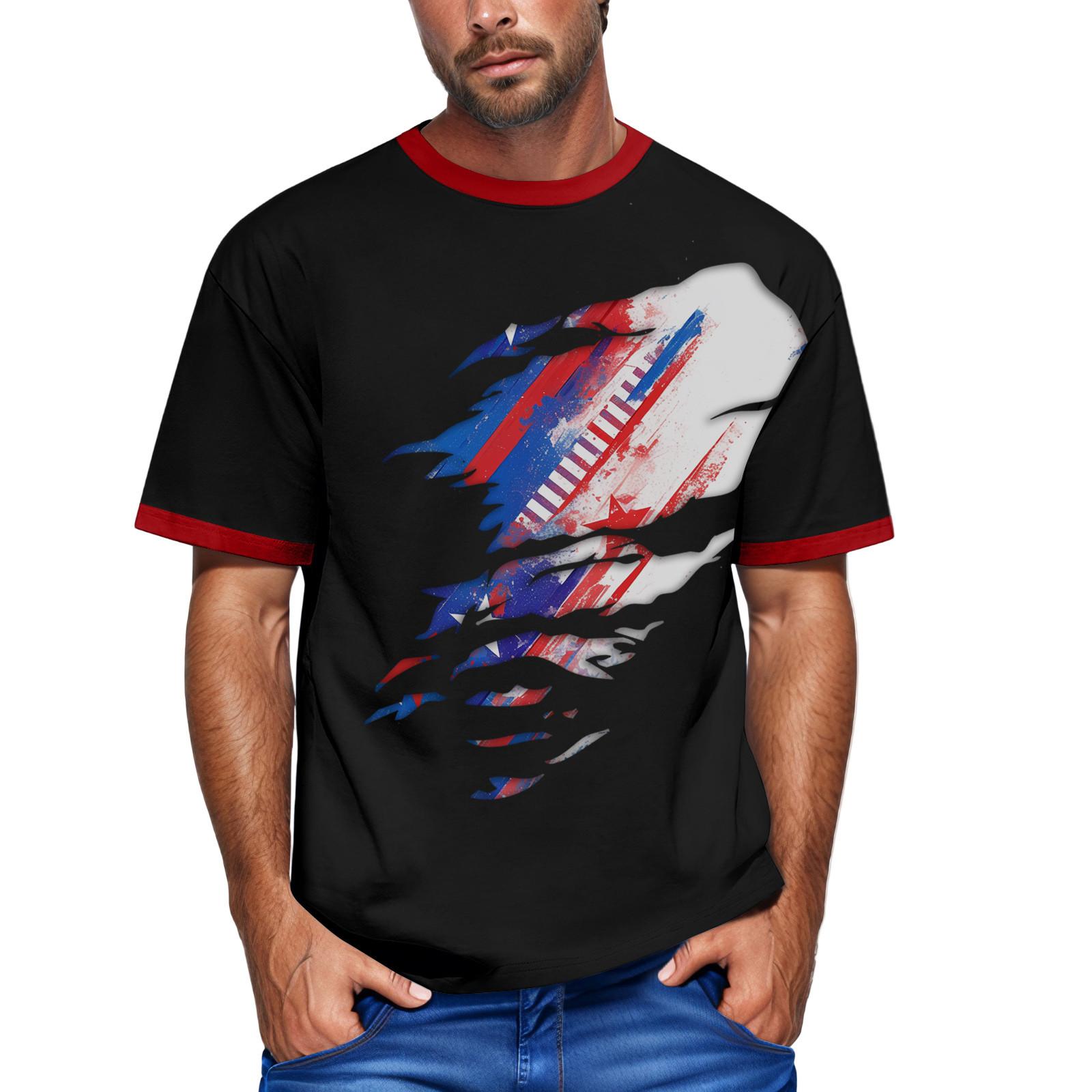 

Мужская футболка Футболки с графическим текстом Pool3D печать Уличная повседневная одежда с короткими рукавами и принтом Базовая одежда M винный