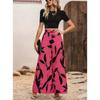 Women's Street Trousers New Spring Summer Fashion Printed High Waist Straight Casual Wide Leg Pants Loose Harem Pants