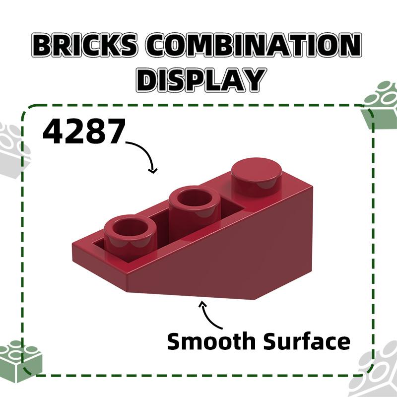 Non-Toxic 96Pcs/Lot 4287 1X3 Sloping Reverse Builing Block Moc Accessories Compatible With Slanted Brick Diy Children'S Toy Gift Box