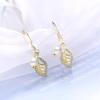 Trendy perle øredobber for kvinner smykker kvinnelige øredråper gullfarger bladplante fasjonable gaver fest