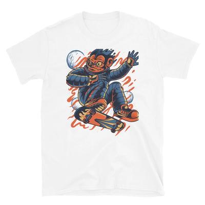Skater Monkey Anime Fantasy T-Shirt