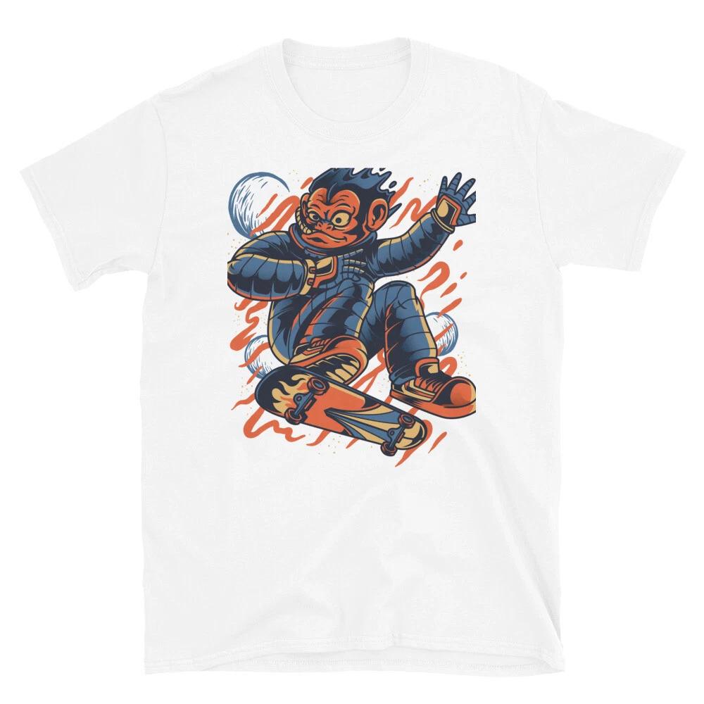 Skater Monkey Anime Fantasy T-Shirt 2XL