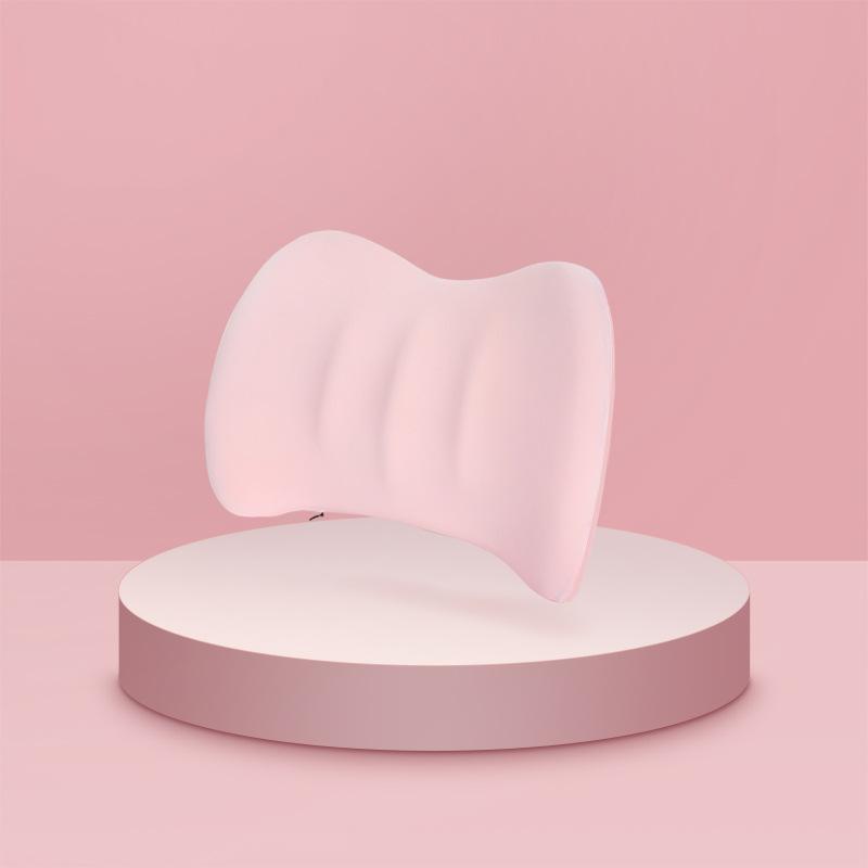 Fashionable and Minimalist Car Headrest and Neck Protection Pillows Solid Color Car Interior Cushion Soft Support Memory Rebound Lumbar Support Pillow