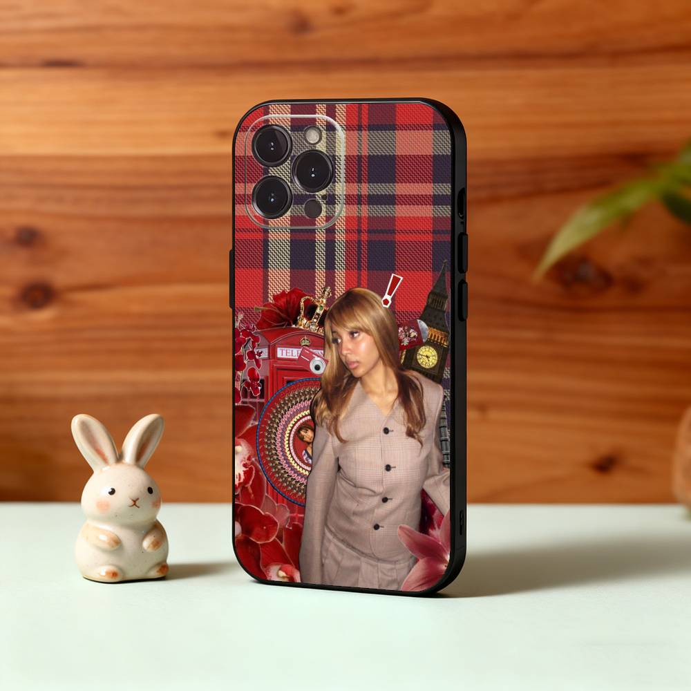 P-PinkPantheress Singer Phone Case For iPhone17,16,15,14,13,12,Plus,Pro Max, 5G Others Soft Black Cover