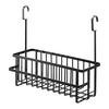 Jitsugyo 6618 Hook Bathroom Basket Wide Black Approx. W40.5 X D16.5 X H37cm Tower Good Ventilation Large Capacity Storage All Together