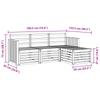 Outdoor Sofa Set 4 pcs Natural