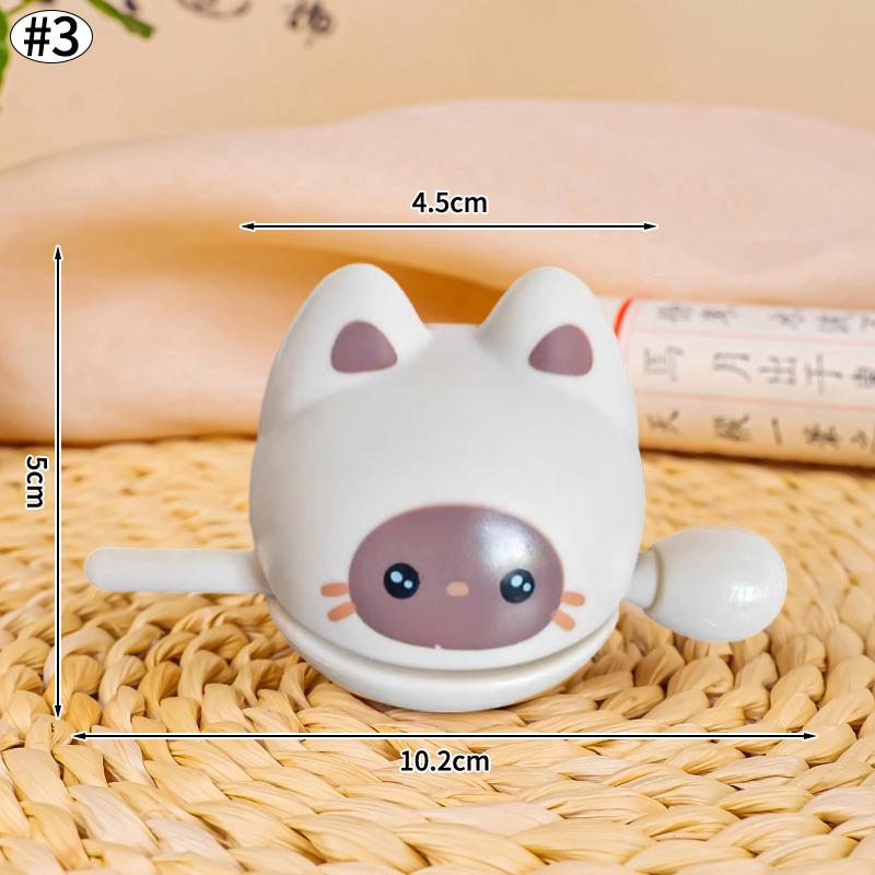 Cute Cartoon Wooden Fish Funny Decompression Toy Soundmaking Percussion Instrument Fortunate Wooden Fish Cat Figurines Gift