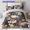 Vintage Floral Bird Pattern Bedding Quilt Set Quilt Cover Pillowcase Home Decoration Gift (1 * duvet cover + 2 * pillowcase, without core)