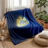 Coperta in Flanella con Stampa del Newcastle United Football, Coperta Morbida Calda Leggera per Divano Letto Campeggio