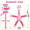 4pcs Colorful Stretchy Giraffe Suction Cup Toys Fun Educational for Youngsters, Ideal for Car, Bathroom, Bedroom Durable Plastic, Random Colors