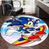 1pc Sonic2 Design Printed Area Round Carpet for Bedroom Living Room Home Decor Rugs Mat Non Slip Mat Rug for Bedside