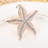 For Christmas Dinner European Table Decor Starfish Napkin Ring Wedding Reception Gold Starfish Zinc Alloy Construction