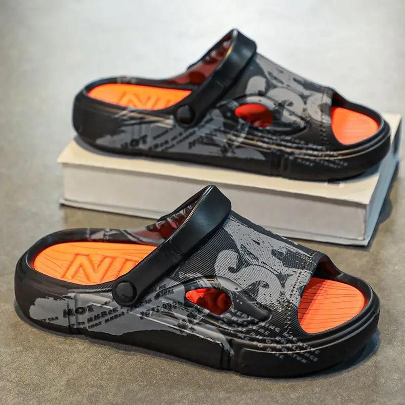 Fashion Beach Male Slipper Platform Slides Designer Luxury Elegant 2025 Style Pvc Casual Rubber Comfortable Low Price Adult Men's Shoe