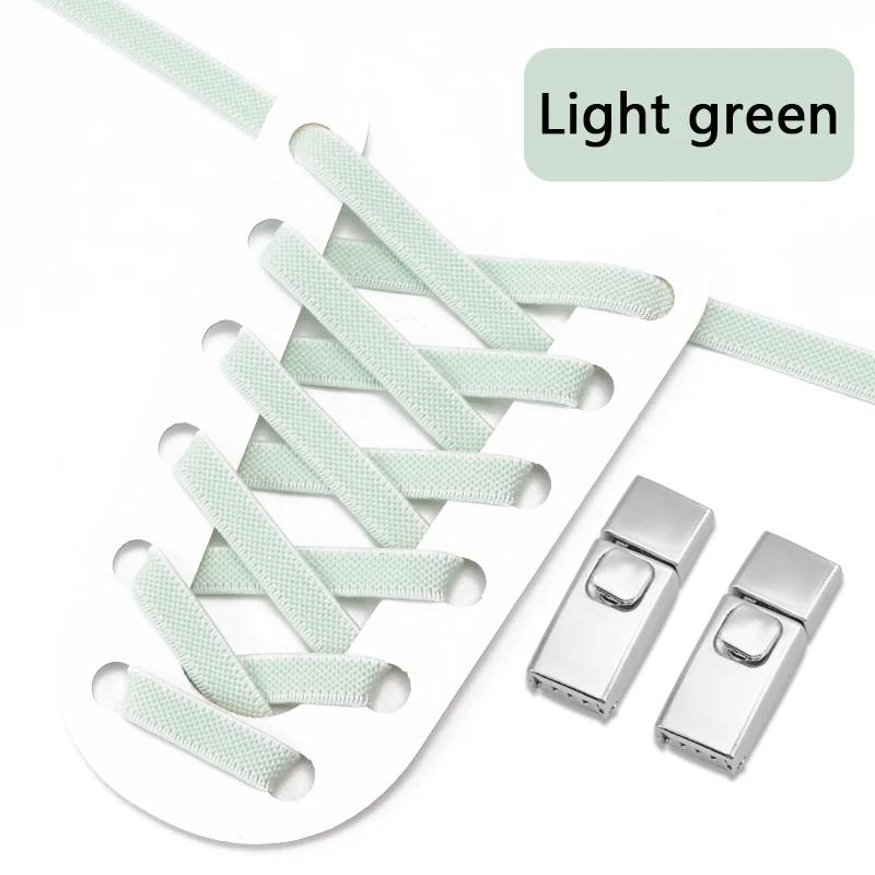 8MM 2025 No Tie Shoe Laces Press Lock Insert Fixed Shoelaces Without Ties Elastic Laces Sneaker Kid Adult Flat Shoelace for Shoe
