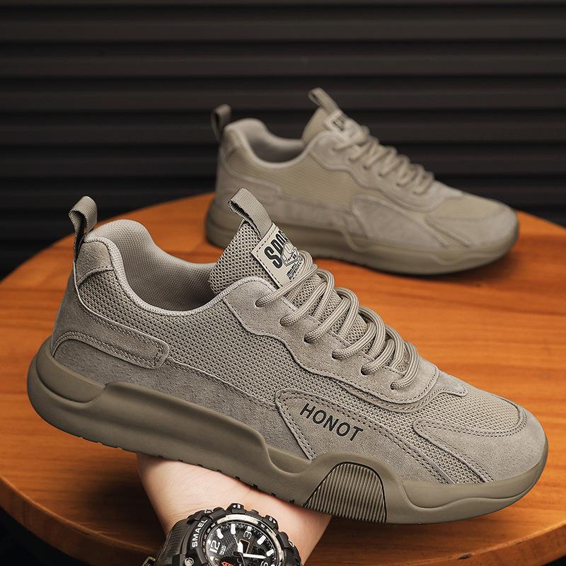 

Охрана труда мужская обувь износостойкая 2024 новая осень дышащая сетка рабочая мужская рабочая нескользящая повседневная спортивная трендовая обувь 39 хаки