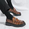 Fashion Fashion Office Shoes for Men Casual Leather Business Shoes Thick Bottom Walking Loafers Flat Designer Driving Outdoor Shoes 2025