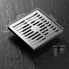 12x12cm 15x15cm brass odor proof square floor drain bathroom toilet large displacement floor drain bathroom hardware accessories