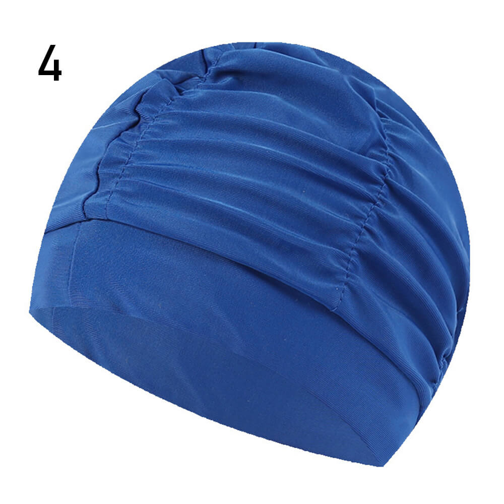 Bonnet De Bain Cheveux Longs En Nylon – Noir – Élastique, Confortable Et Sans Serrage