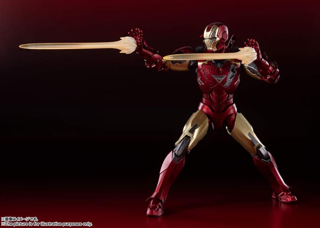 TAMASHII NATIONS Avengers Iron Man Mark 150mm Painted Movable Figure S.H.Figuarts 6-BATTLE DAMAGEEDITION- Approx. PVC&ABS&Diecast