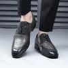 Klassische Herren-Anzugschuhe 2025 Neue Business-Freizeitschuhe Spitz zulaufend Herren Formale Schuhe Herren Büro-Flats Hochzeitsfeier Oxfordschuhe