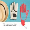 DIY Plastic Golf Gloves Keeper Stretcher Gloves Support Frame Rack Holder (Red)