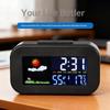 Backlit For Kids & Teens, Perfect For Bedroom & Dorm Desk Weather Station Clock With Color Display - Temp & Humidity Monitor