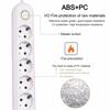 1111W Power Strip with 1USB Ports EU Plug Socket 1m Extension Cable Fast Charging Round Pin AC Outlet Electrical Charger Adapter