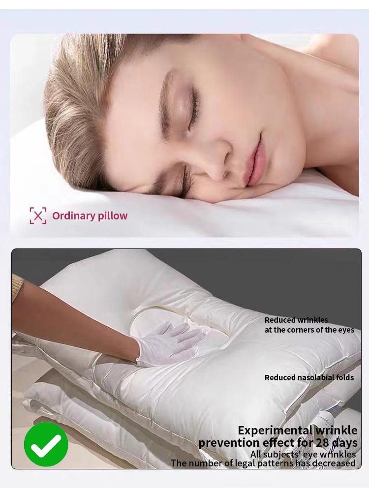 Soft Feather Velvet Pillow Sleeping Neck Pain Relief Help Sleep Relaxing Cervical Orthopedic Pillows