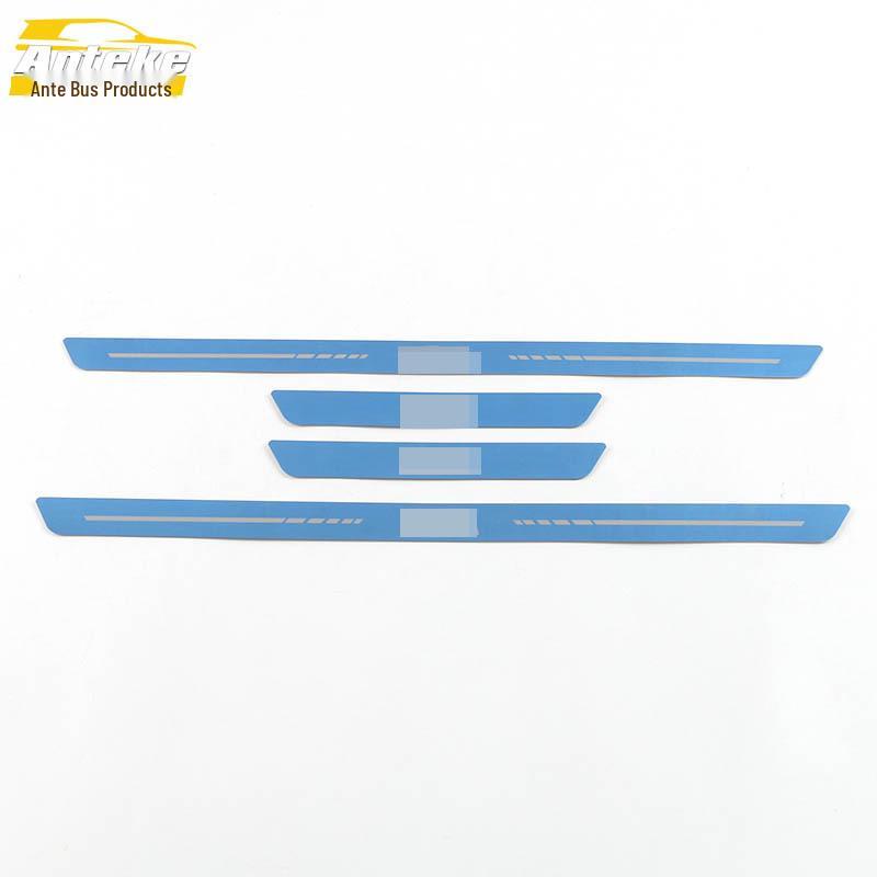 

21-Piece Dolphin Sil Trim Decorative Stickers - Stainless Steel Welcome Pedal Exterior Accessories