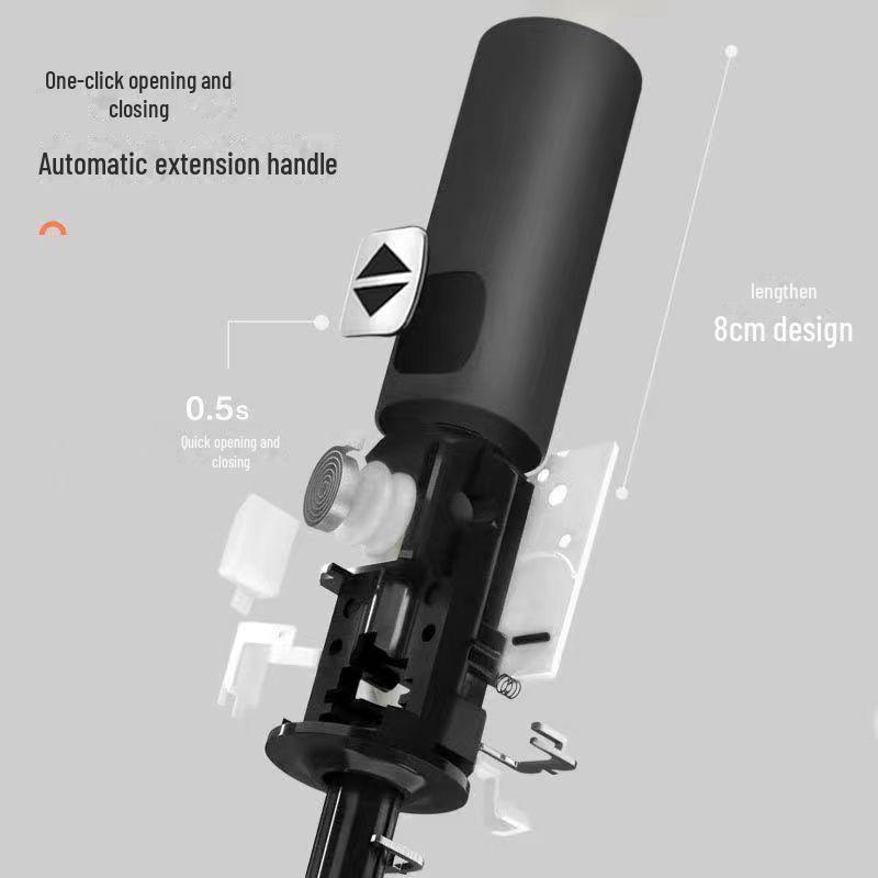 Automatic 24-Rib Folding Umbrella: High-End, Dual-Use, Storm-Resistant, Large Umbrella for Sun and Rain