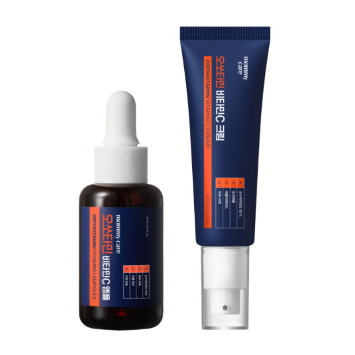MOMMY CARE Orthotamin Vitamin C Brightening Set: Blemish Care Cream 50g + Glow Ampoule 15ml