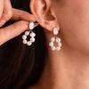 Qiong Yao Freshwater Pearl Shell Stud Earrings for Women - Light Luxury & Sweet Temperament Style