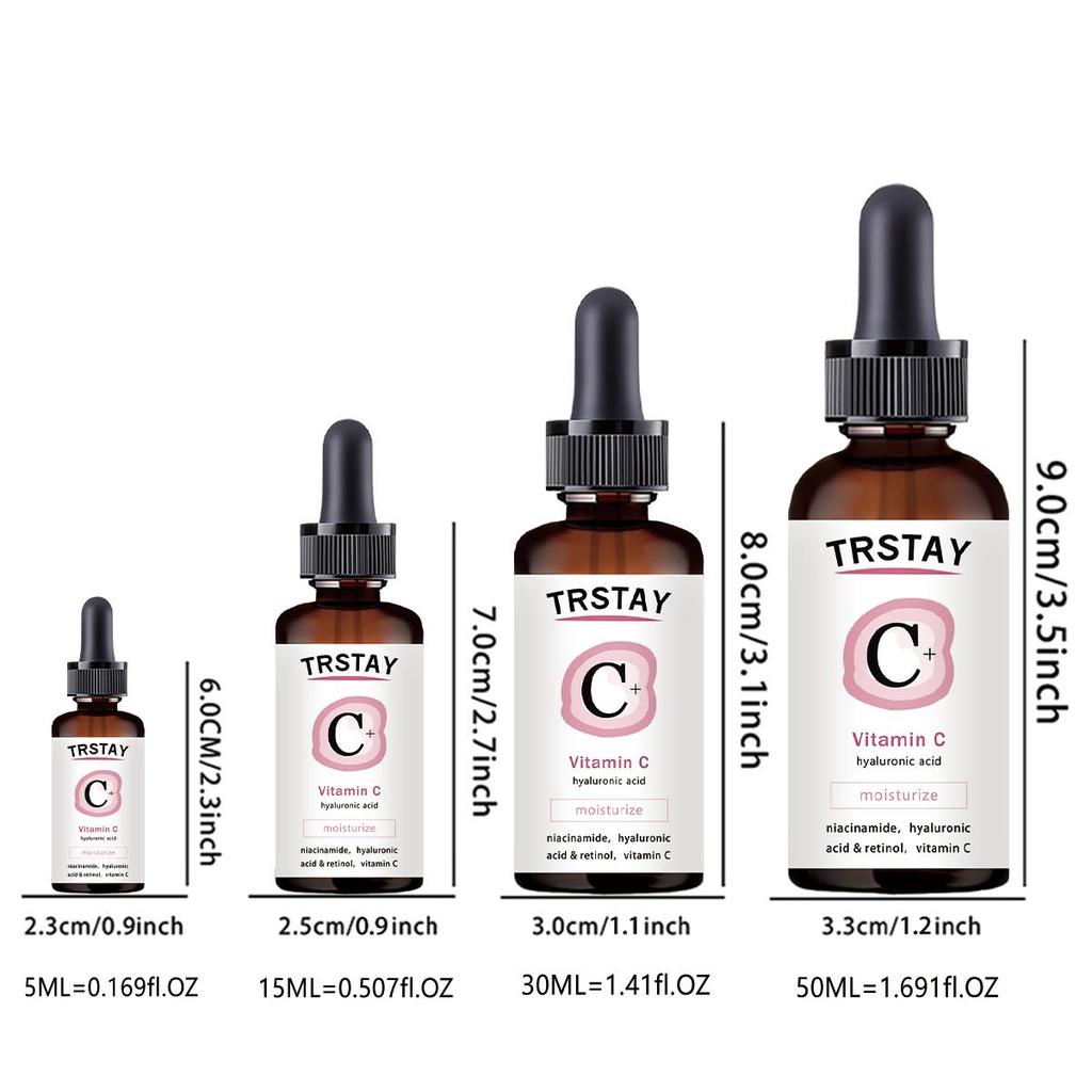 Vitamin C Serum Whitening Brighten Facial Spray Moisturizing Toner Shrink Pores Oil Control Anti Aging Face Care