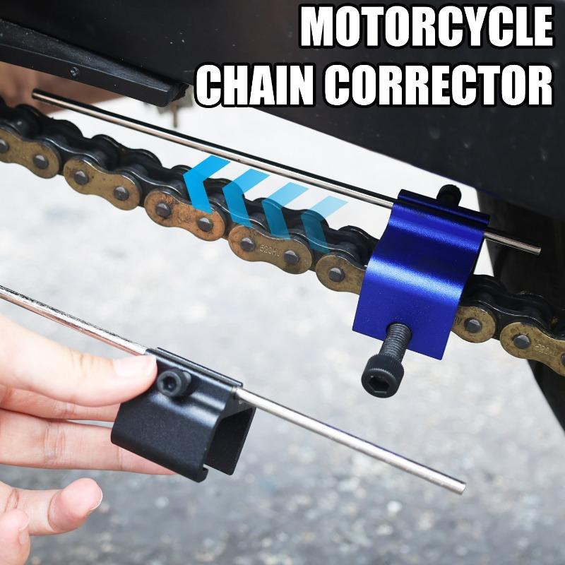 Universal Motorcycle Chain Alignment Tool Fast and Accurate Motorcycle Chain Alignment Aluminium Sprocket Chain Adjustment Tool