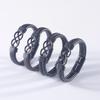Retro Style Infinity Symbol Beaded Leather Bracelet with Stainless Steel Accents