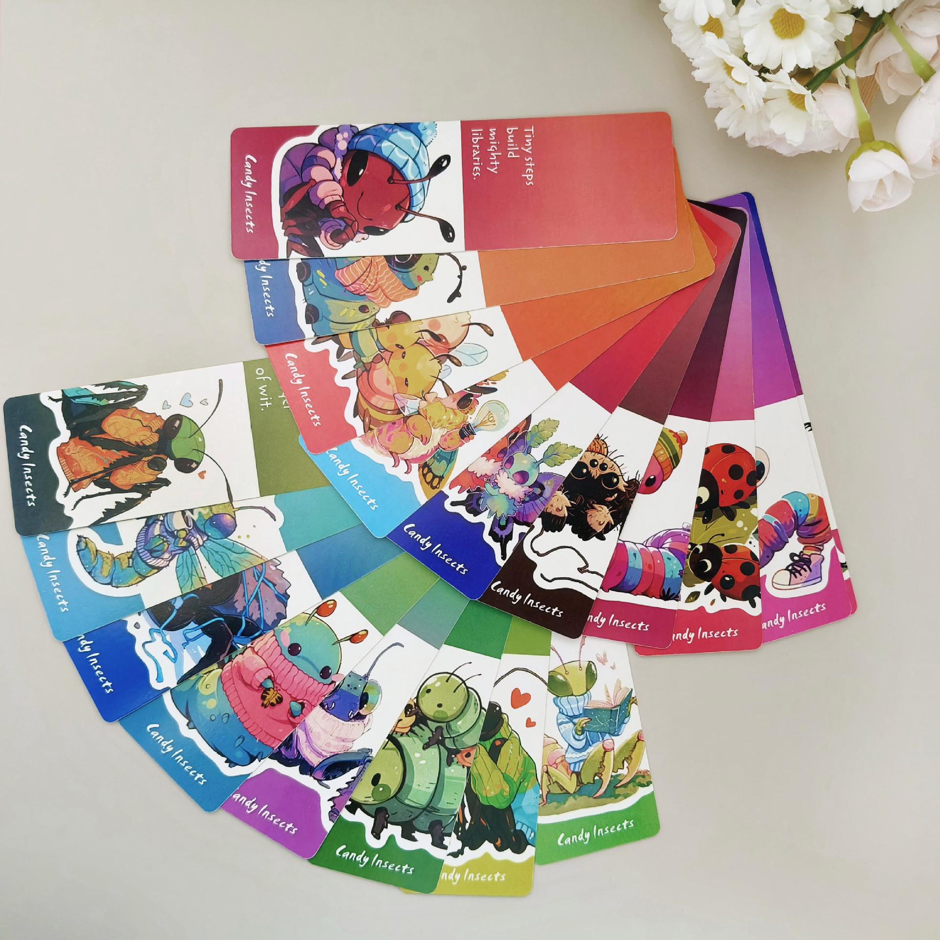 18 Cute Animal Candy Bookmarks: Creative, Decorative, High-Quality Cartoon Cards Paper