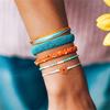 1 Set Bohemian Bracelet Comfortable Drawstring Beaded Bracelet for Women