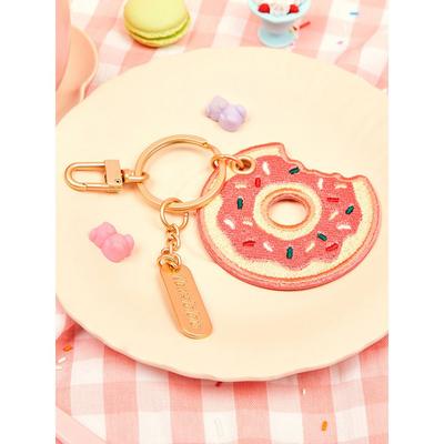 Newstalgia Embroidered Keychain - Donuts
