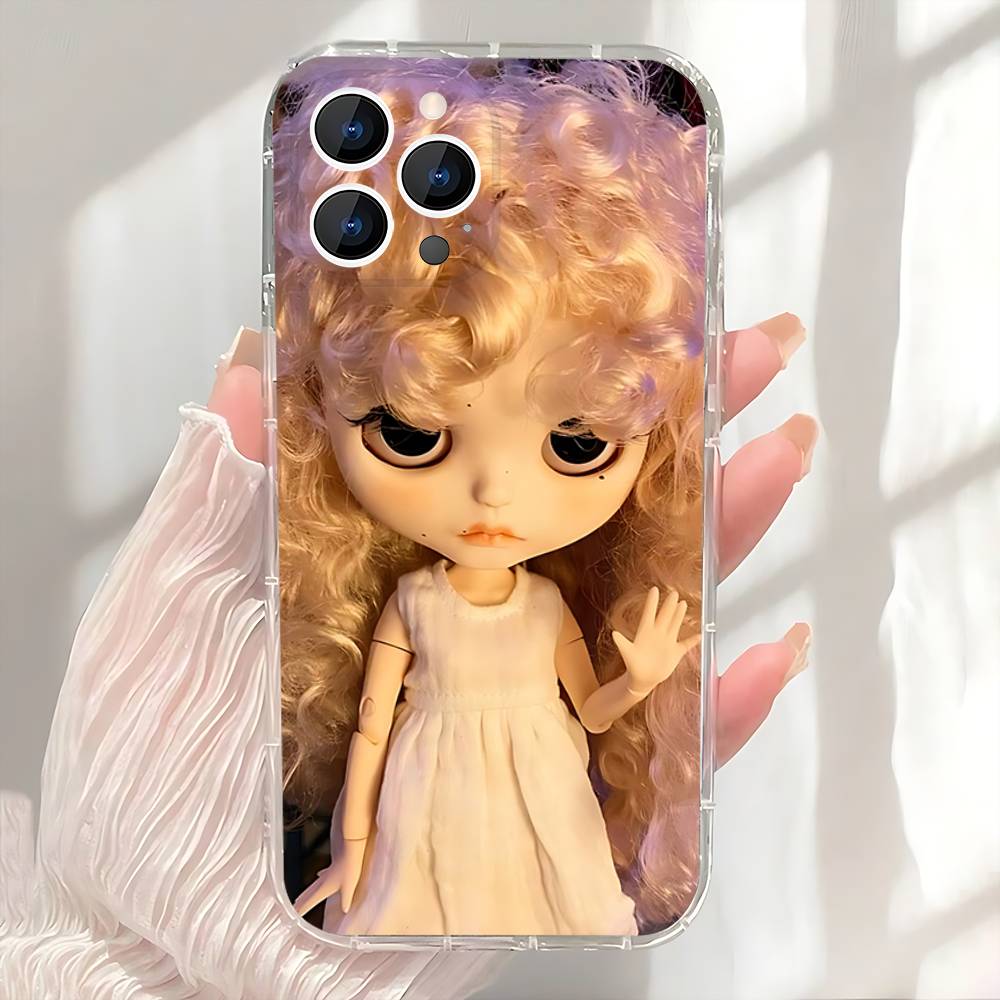 CUTE B-BlytheS Dolls Phone Case For iPhone 17,16,15,14,13,12,11 Pro,Max,Plus,X,XS,XR,SE4,E Mini Transparent Soft Cover