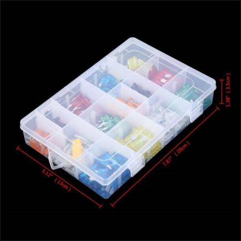 220Pcs Mini Standard Blade Fuse Assortment Auto Truck Car Assorted Fuses ATM APM Car Accessories