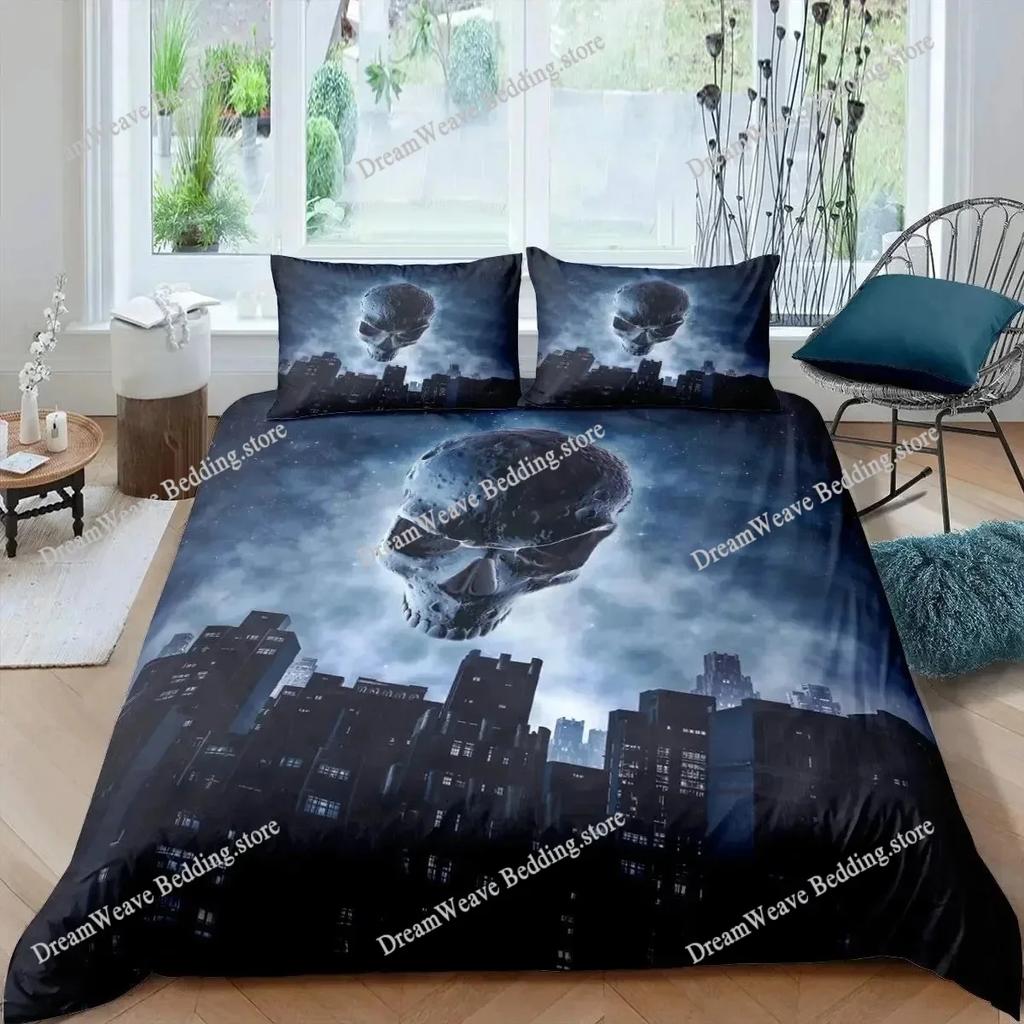 Copripiumino Stampato 3D Motivo Vampiro Volante di Halloween Copripiumini Per Bambini Set Biancheria da Letto Singolo Twin Queen King Tessile per la Casa