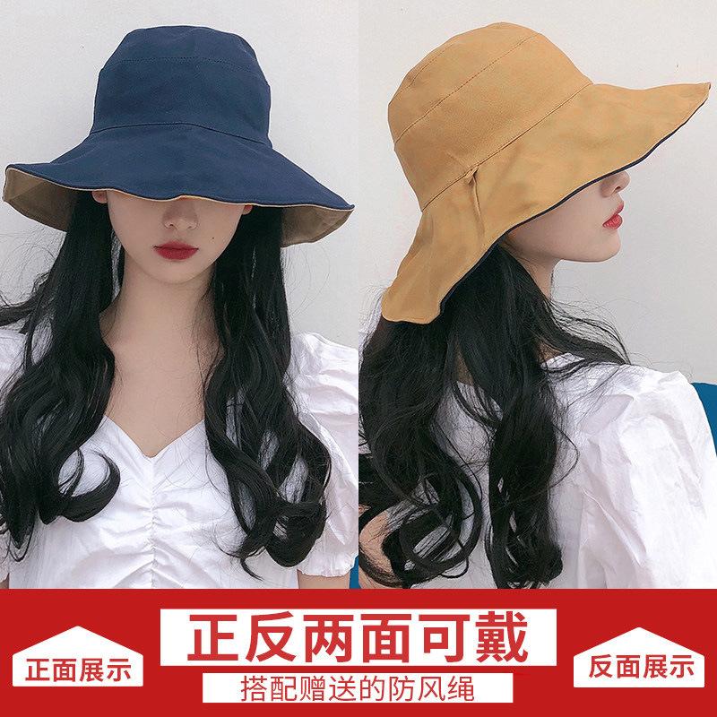 Women's Summer Fisherman Hat, Sun Protection Hat with Large Brim To Cover the Face, Early Spring and Summer Large Brim UV Protection Sun Hat