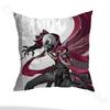 G-Genshin Rerir Reflective Pillow Case Square Double-Sided Printing Short Plush Sofa Cushion Cover Bedroom Bedside Pillow
