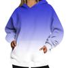 Womens Oversized Hooded Sweatshirt With 3D Print Long Sleeve Loose Fit Casual Top